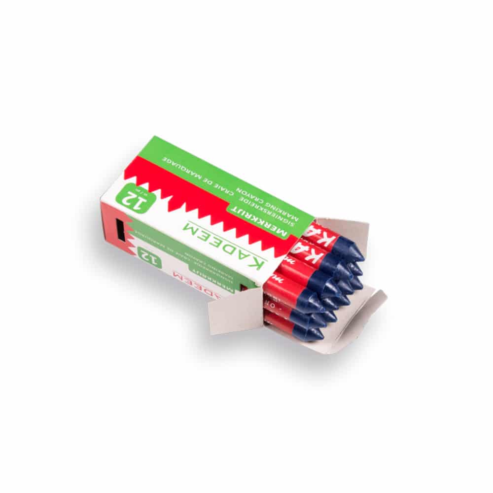 Kadeem merkkrijt – waskrijt 13mm 12 stuks Blauw - Afbeelding 2