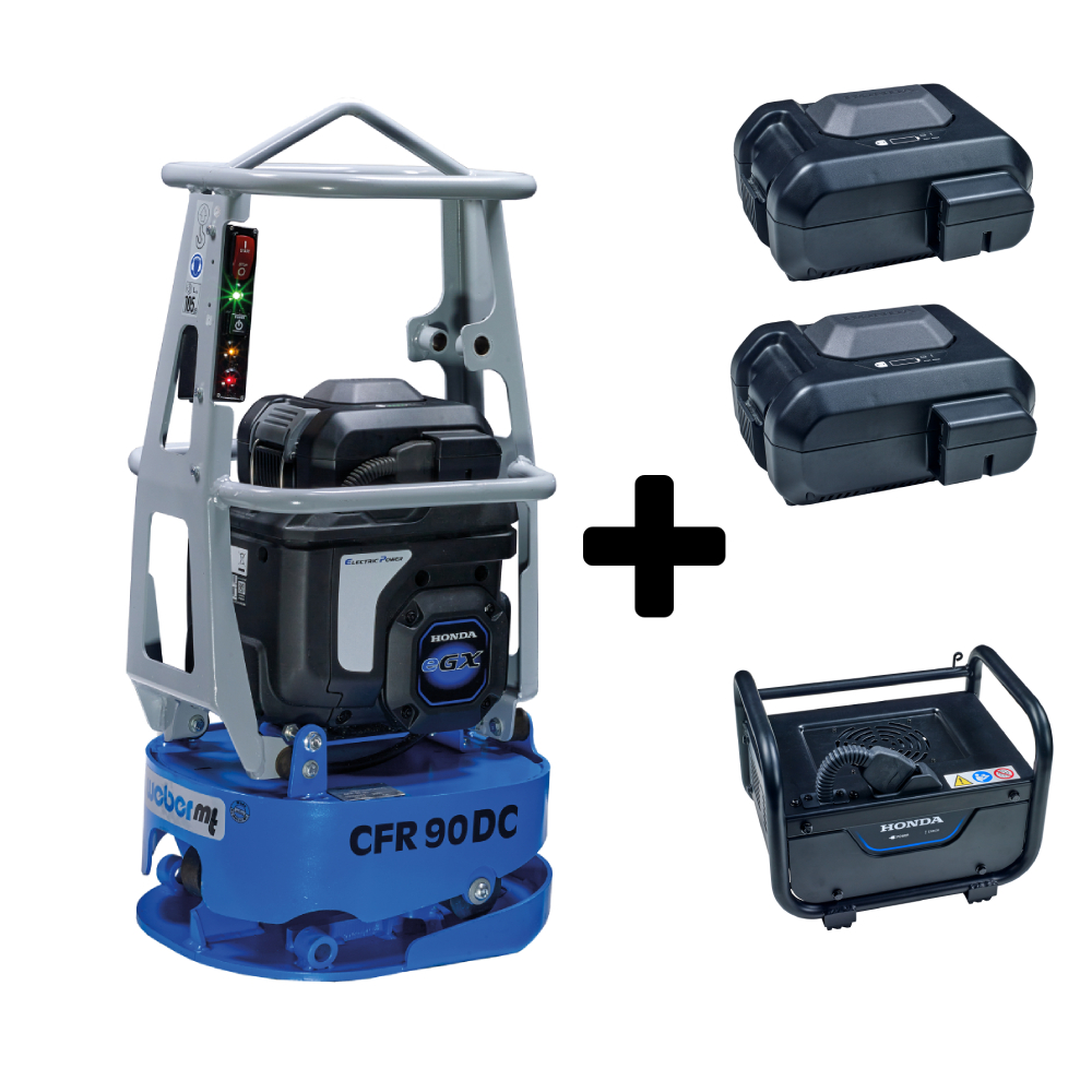 Weber Trilplaat accu CFR90 Honda DC Motor incl. lader en 2 accu’s 72V 10Ah - Afbeelding 2