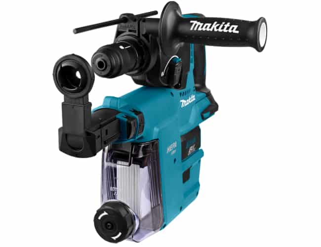 Makita 18 V Combihamer DHR243ZJW zonder accu’s en lader, met stofafzuiging en twee verwisselbare boorkoppen, in mbox - Afbeelding 6